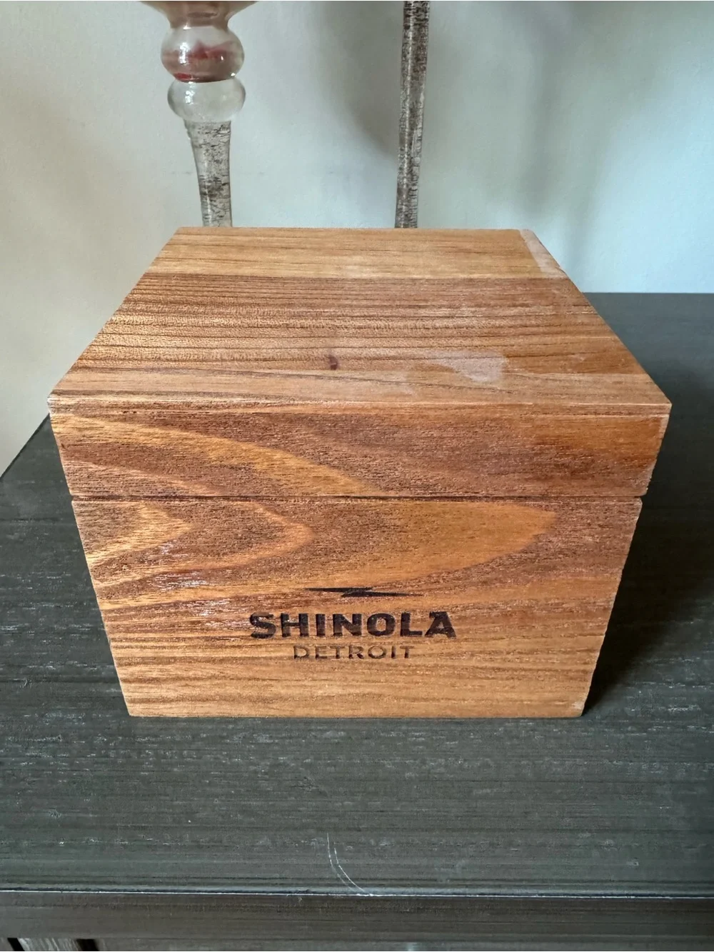 Shinola Midnight Blue Dial Stainless Steel Case Brown Leather Strap Watch